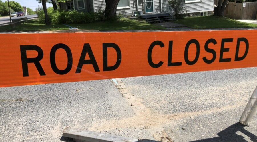 Eighth Street South in Lakeside closed today