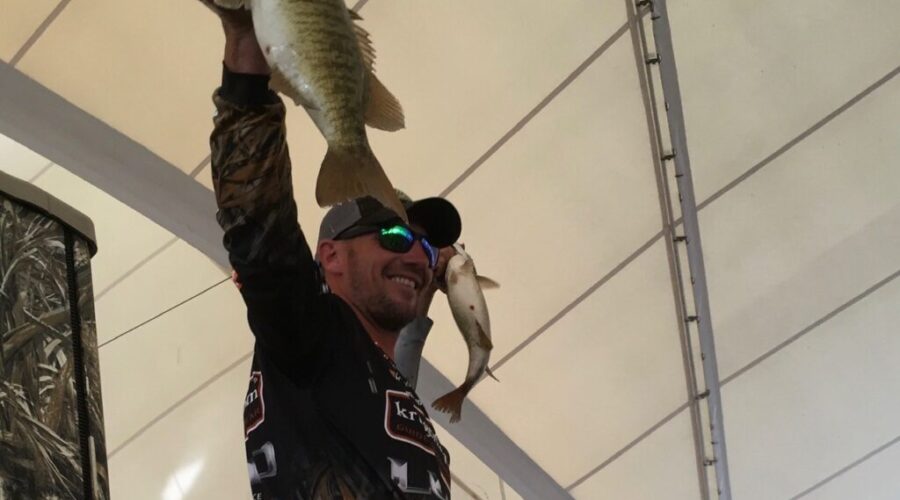 Gussy Competing in the Bassmaster Classic