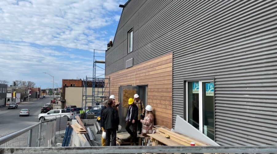 Lane closure in downtown Kenora