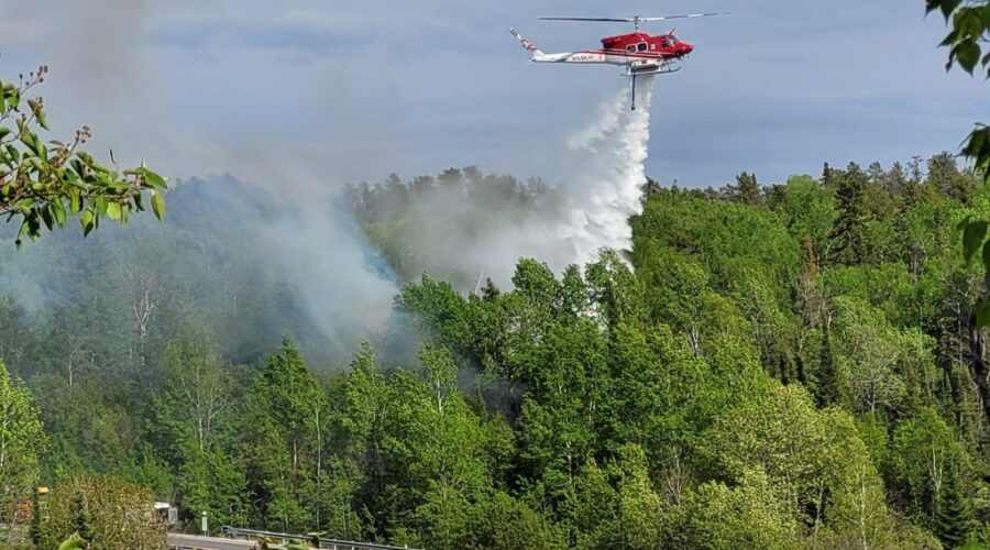 One forest fire over the weekend