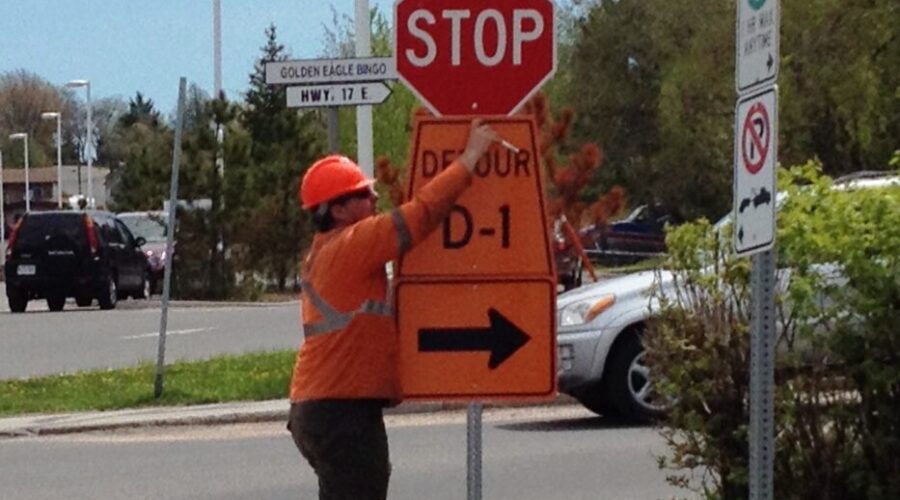 Another detour in Lakeside