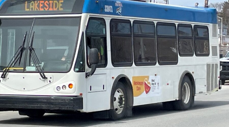 Transit bus back in service