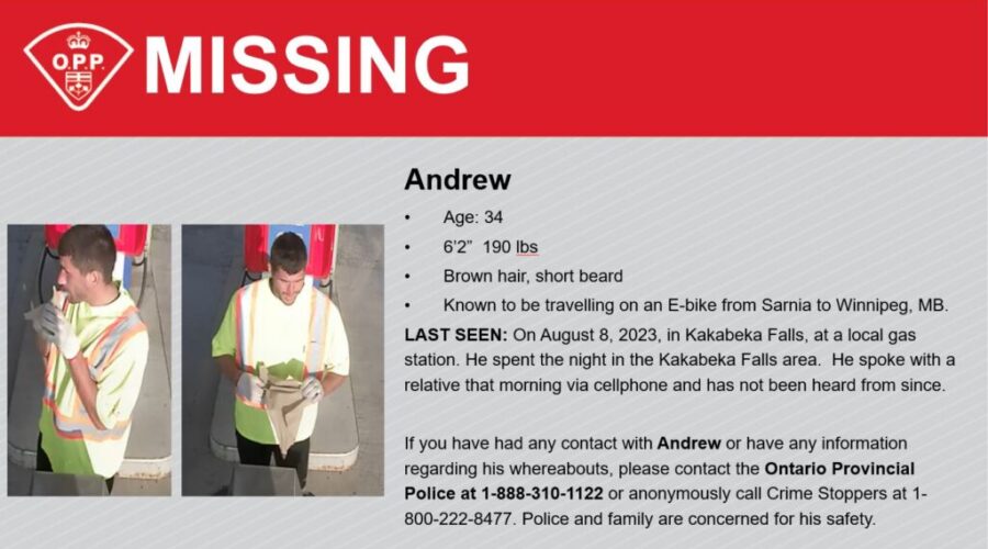 OPP still searching for missing cyclist