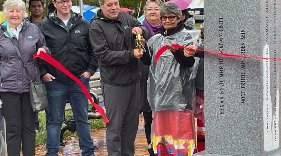 Ribbon Cutting for Rotary Peace Park
