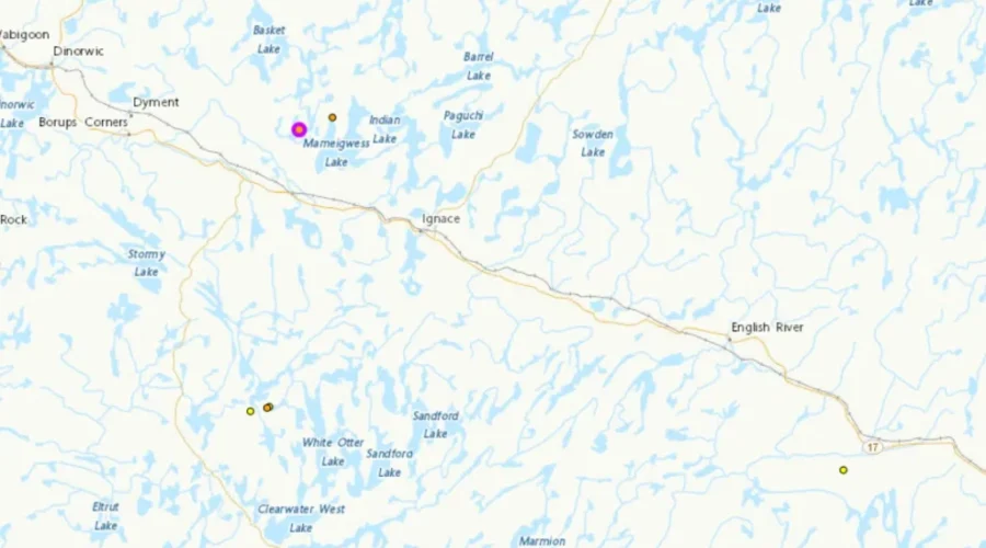 More earthquakes recorded in northwestern Ontario