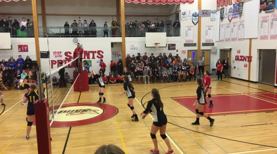 Winterblast girls volleyball tournament taking place in Kenora