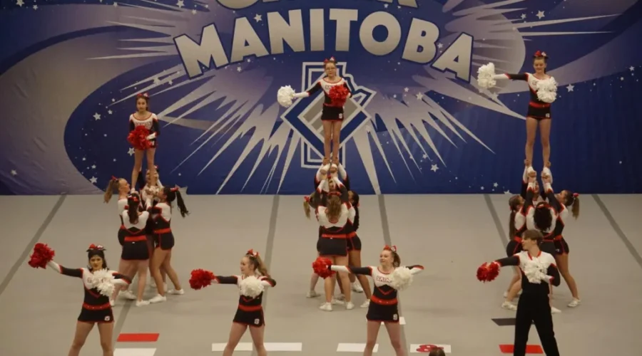 Saints cheer squad earns two first place finishes at Manitoba championships