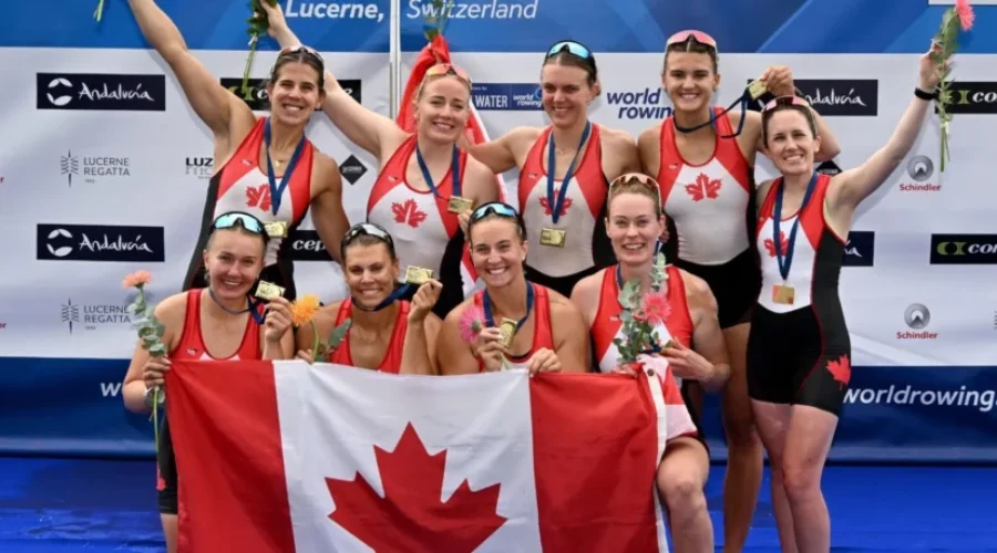 Dent helps the Canadian Women’s 8’s to gold