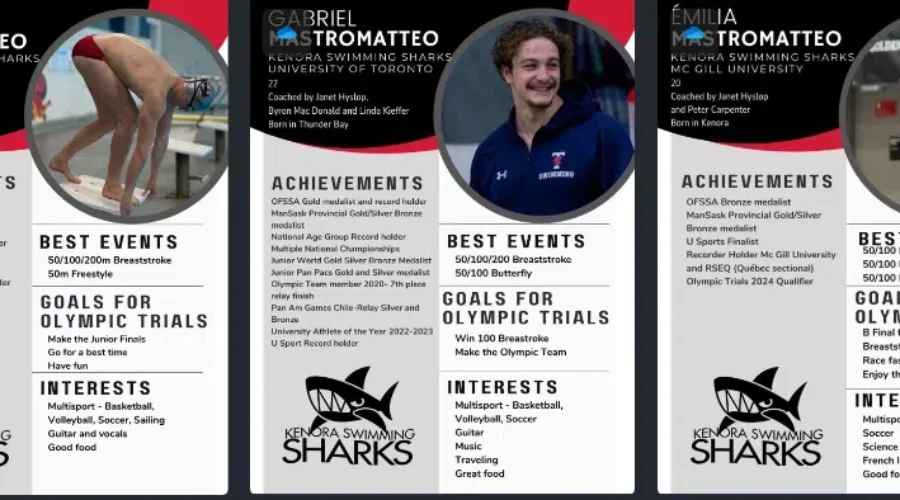 Three Mastromatteo siblings off to Olympic swimming trials