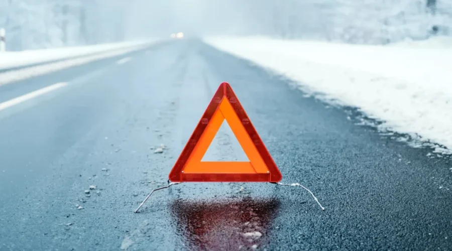 Slow down for slippery conditions