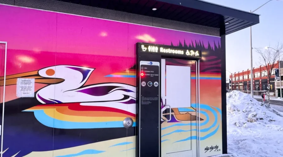 Vandalism closes self-cleaning washroom