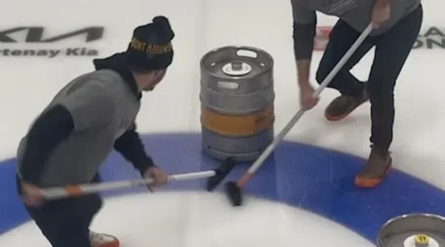 Beer Keg Curling Event Goes Viral
