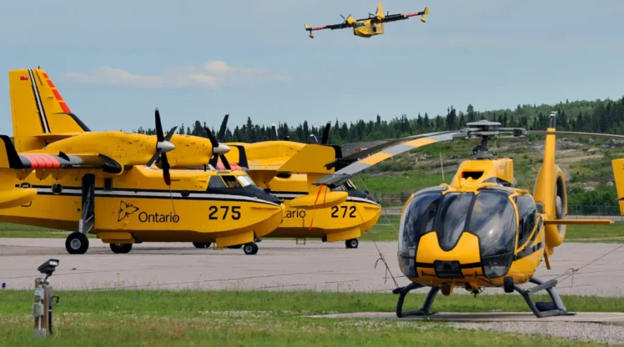 Forest fire burns near Kasabonika