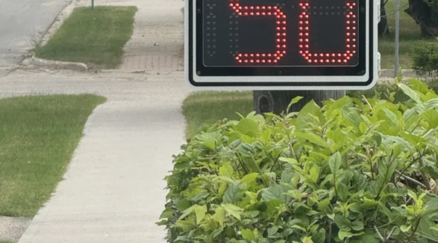 New radar sign for Dryden