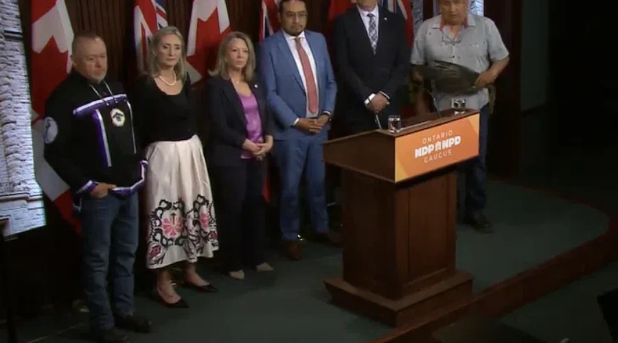 First Nations protest in Toronto over mining bill