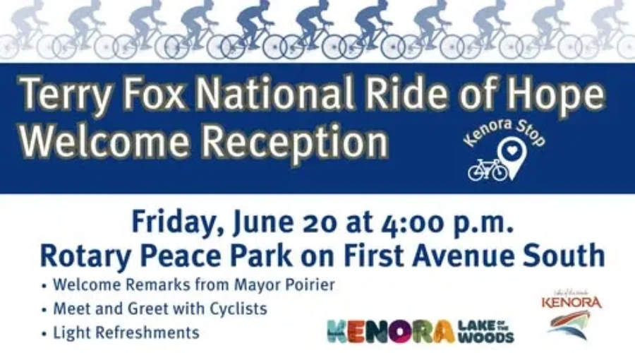 Terry Fox National Ride of Hope delayed getting to Kenora