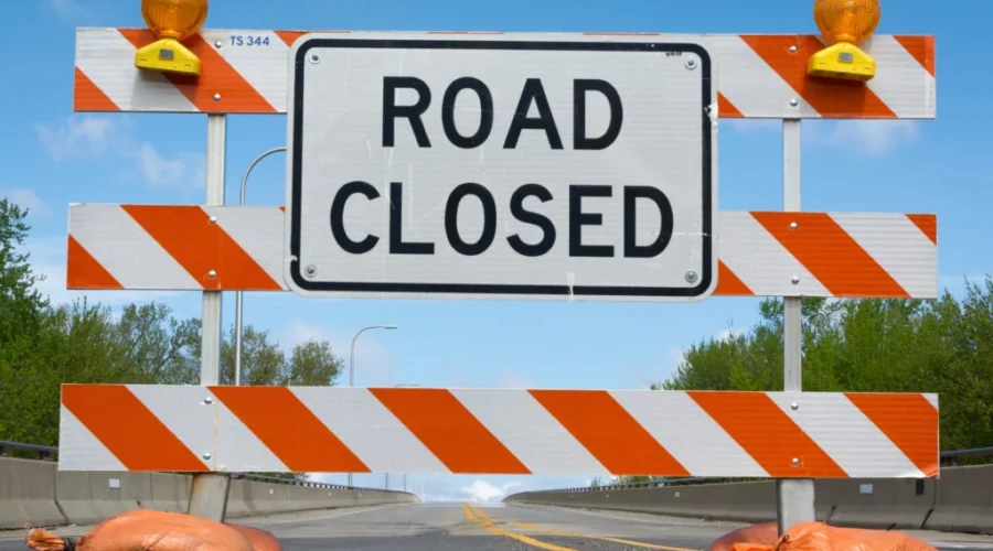Road closure update for next week