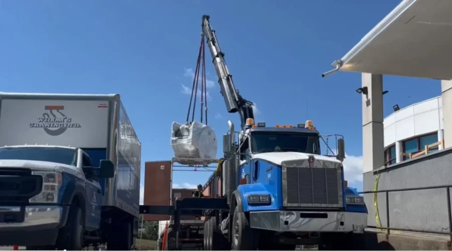 Magnet for new MRI finally arrives