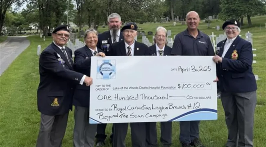Kenora Legion provides Beyond the Scan with $100,000