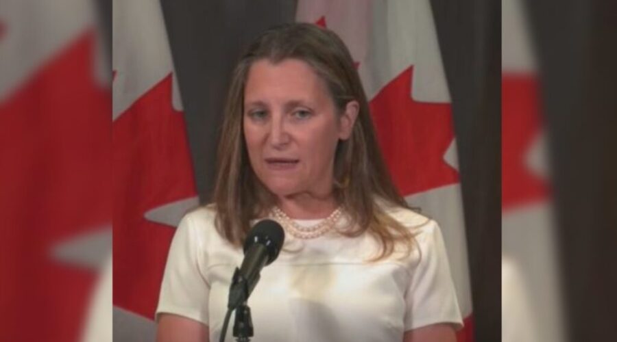 Freeland given new job by Prime Minister Carney