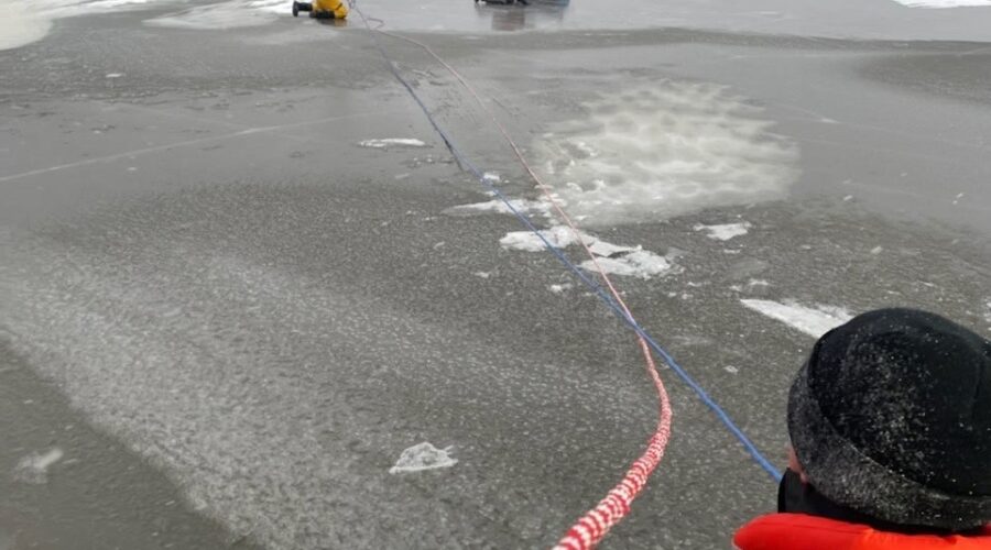 Ice fisherman rescued on US side of Lake of the Woods