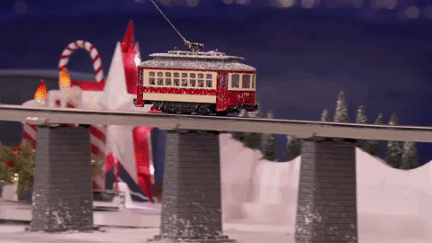 Lake Afternoon Drive: Holiday train magic