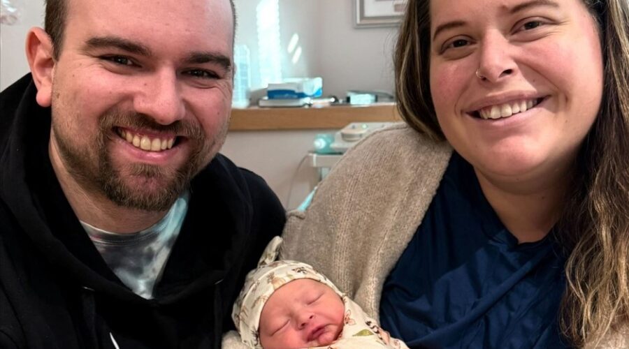 Dryden welcomes first baby of 2026