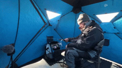 Lake Afternoon Drive: Ice fishing