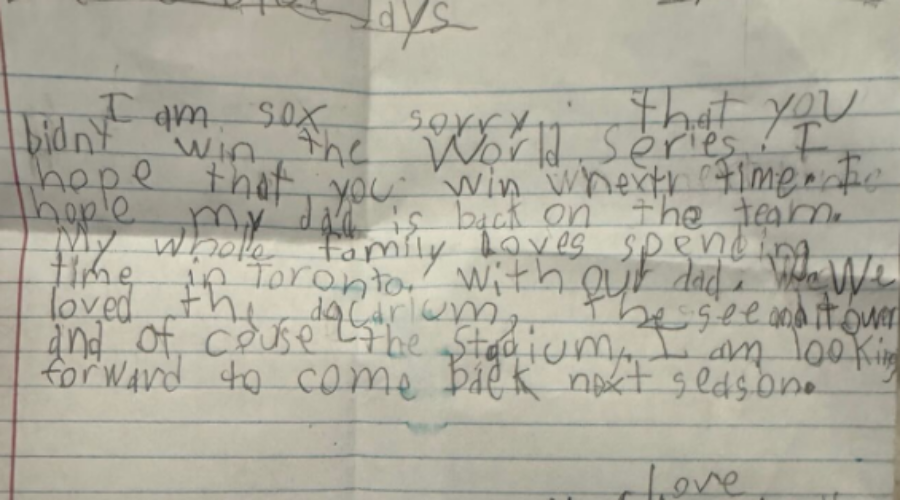 Max Scherzer re-signs with the Jays – His daughter’s letter may have been the reason