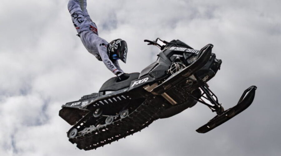 Dryden snowmobiler building off X-Games run