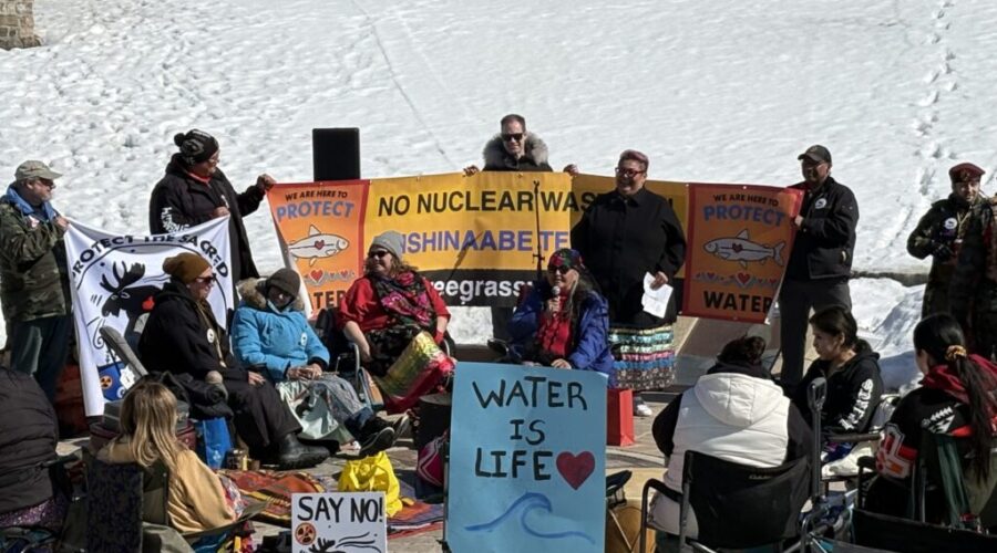 ‘We will not be poisoned again’: Environmental advocates protest proposed nuclear waste dump site