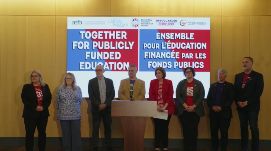 Education unions file notice bargain