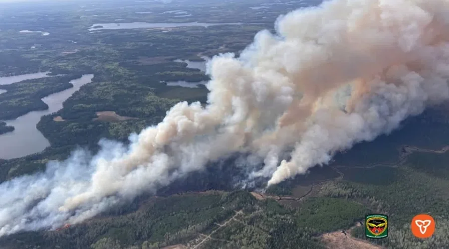 Six wildfires burning in Northwestern Ontario, two out of control